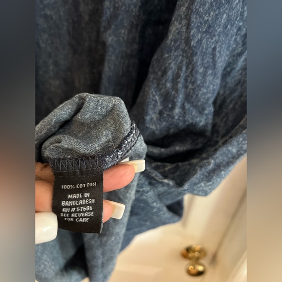 Acid Wash midi Vneck T-shirt Dress Women’s 2X Roll Tab Sleeve 80s Style Grunge - Picture 4 of 8